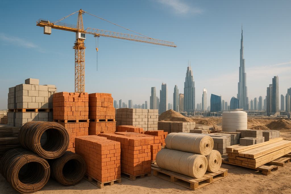 Building Materials Trading UAE suppliers for quality construction products