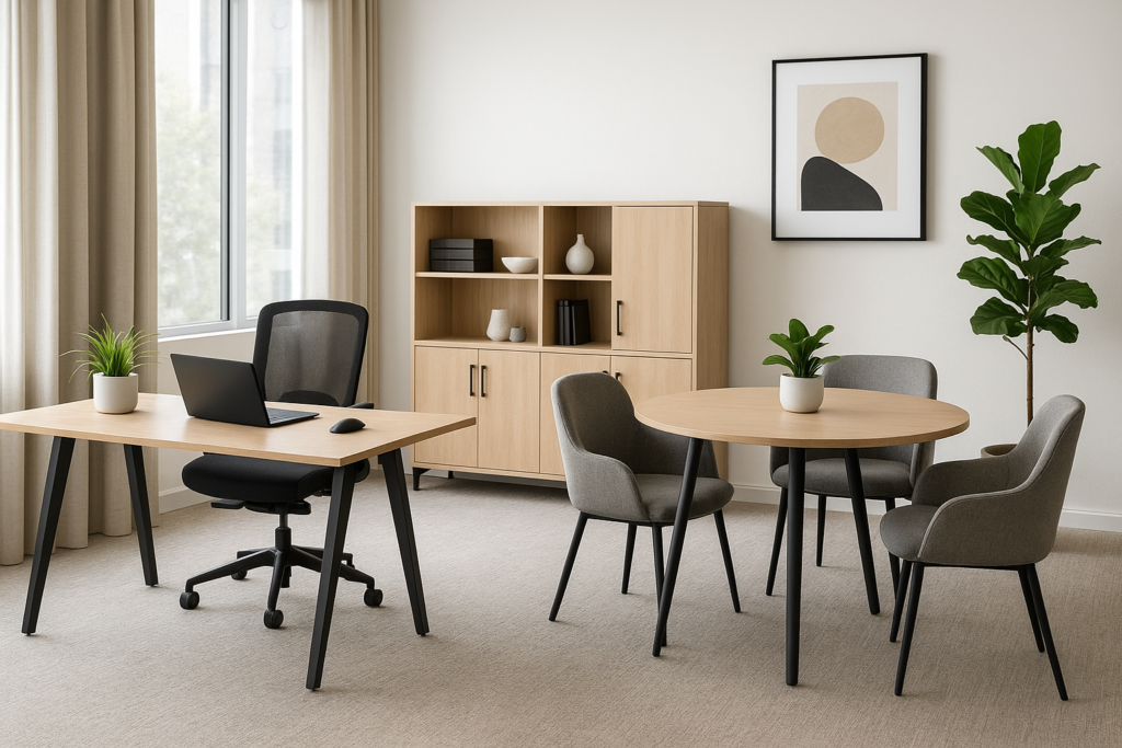 Modern workspace by office furniture suppliers UAE
