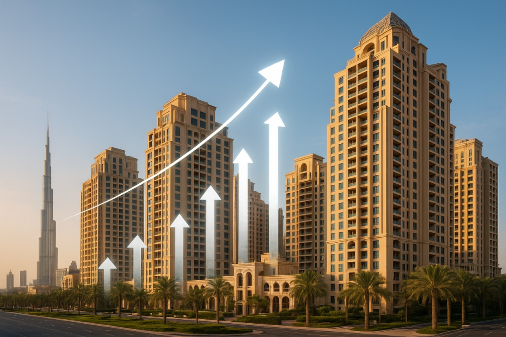 Dubai skyline showcasing modern real estate development Dubai